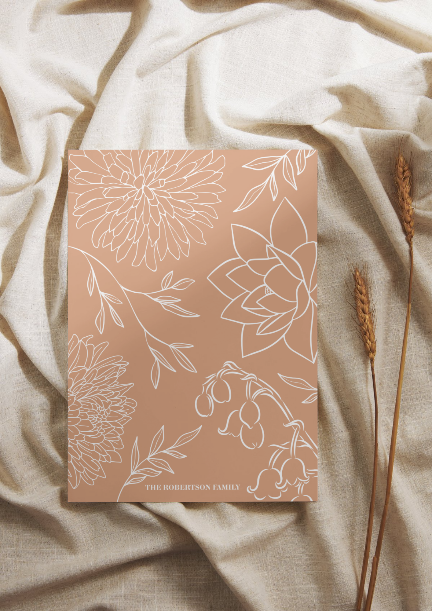 Family Birth Flower Mural Print