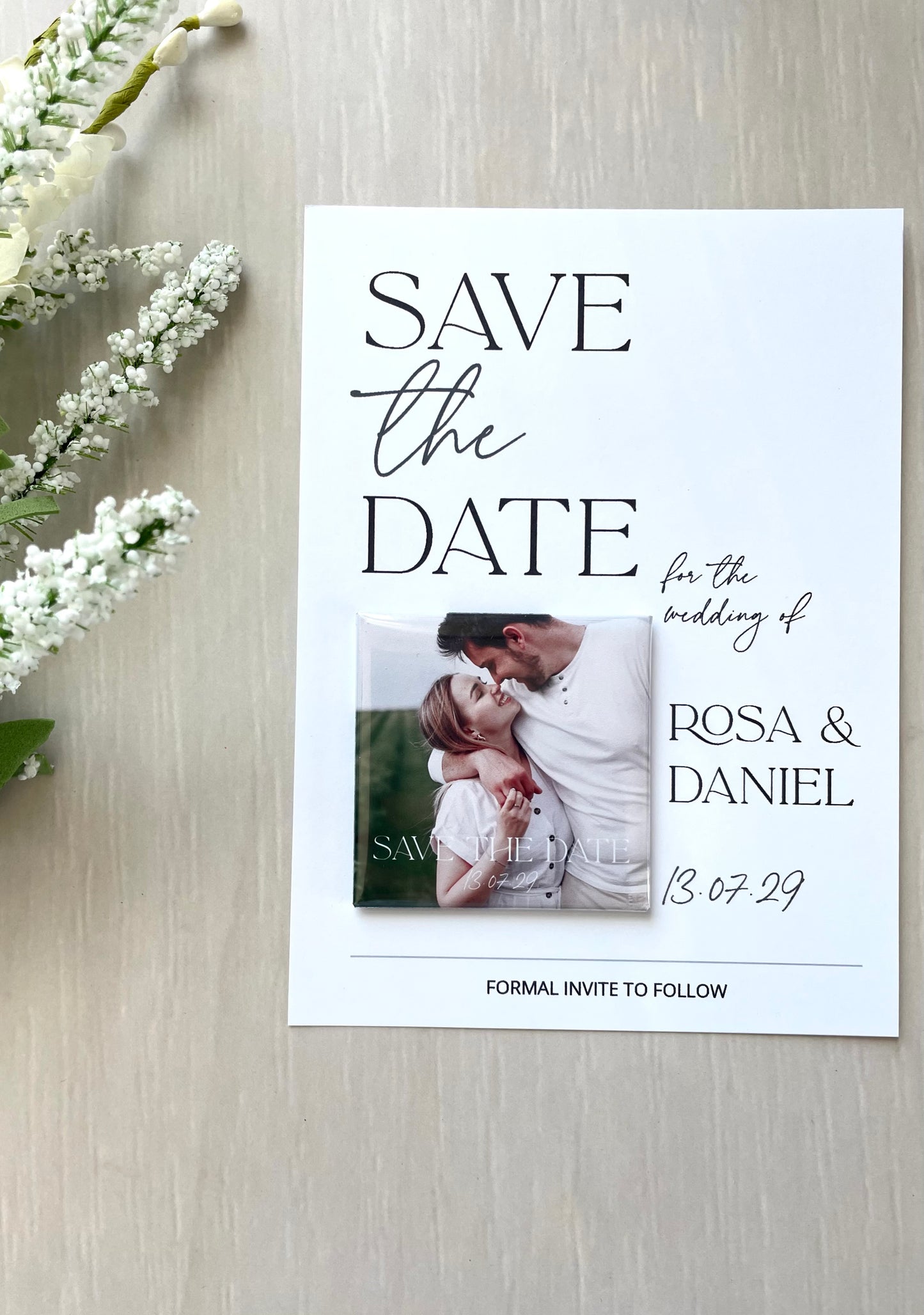 Save the Date Magnet + Card Set