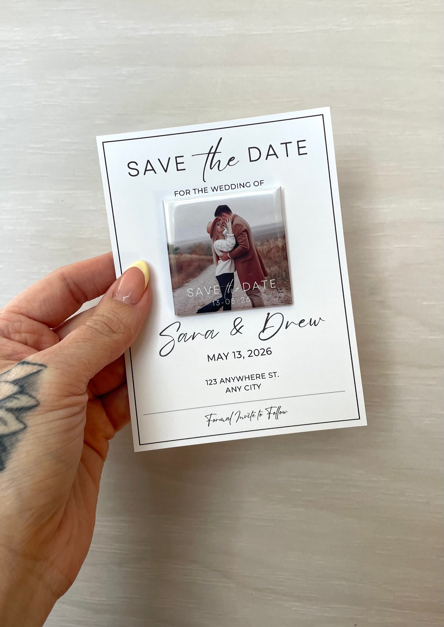 Save the Date Magnet + Card Set